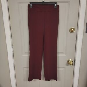 Jones New York Burgundy Straight Leg Pants XS